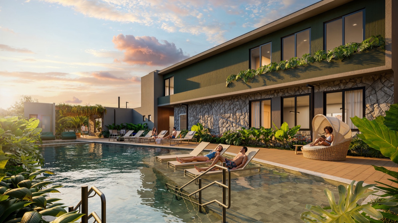 Piscina e Club House do Casa Tua